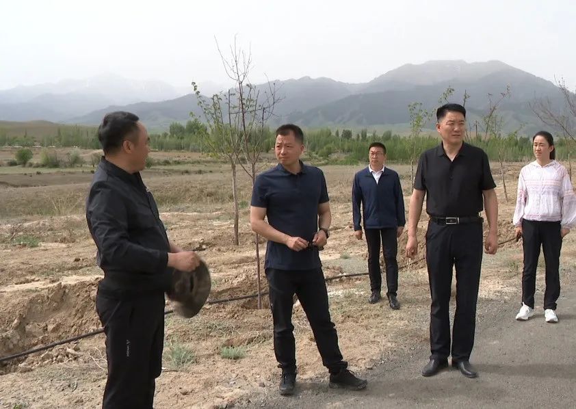 吉木萨尔县委书记潘素华开展巡林巡河工作