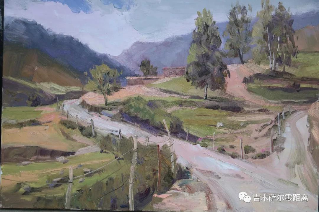 新地乡小分子"画家村"迎来写生高峰期